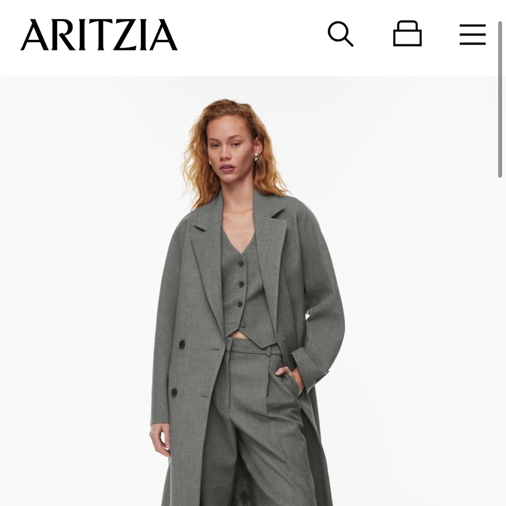 Aritzia slouch coat from babaton